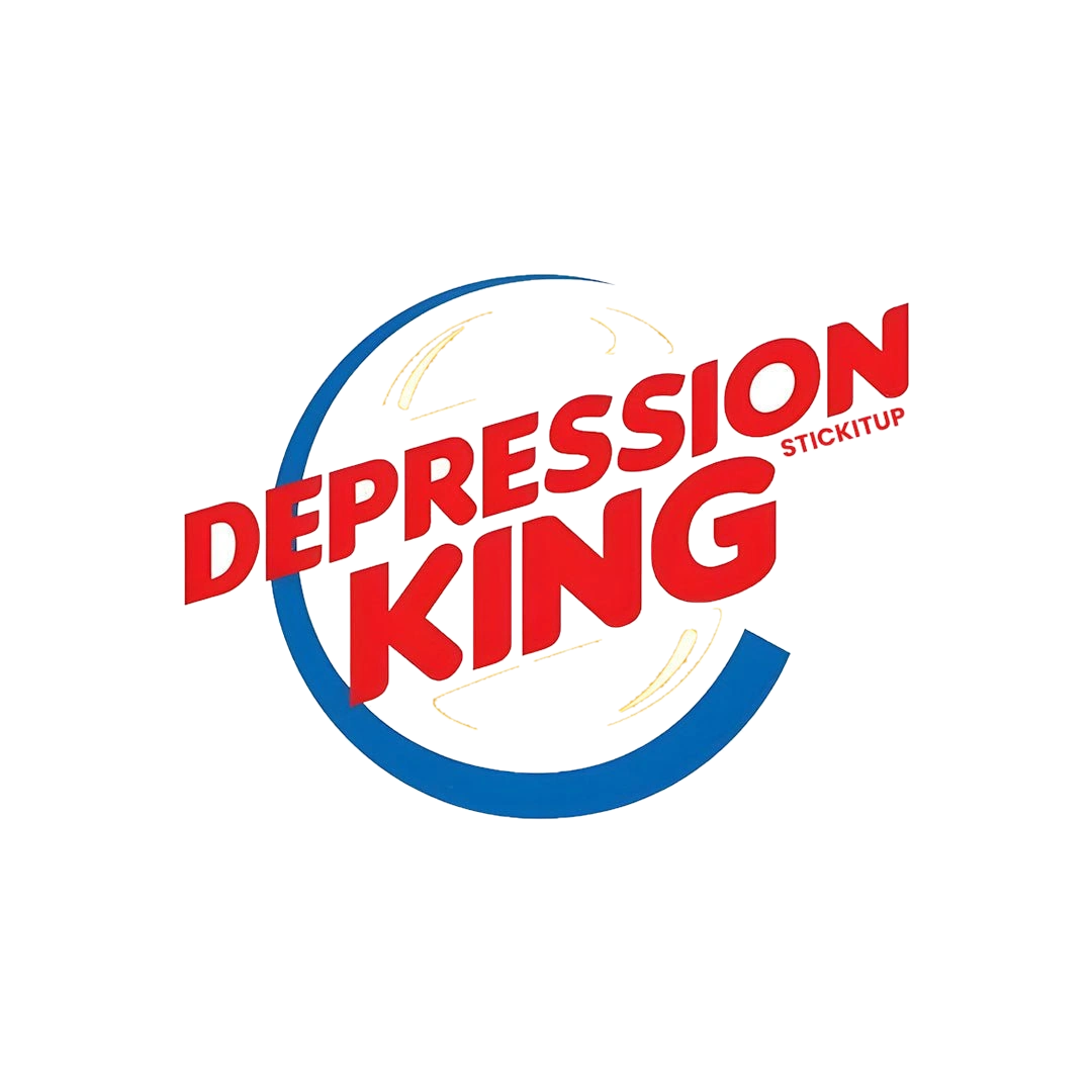 DEPRESSION KING Sticker